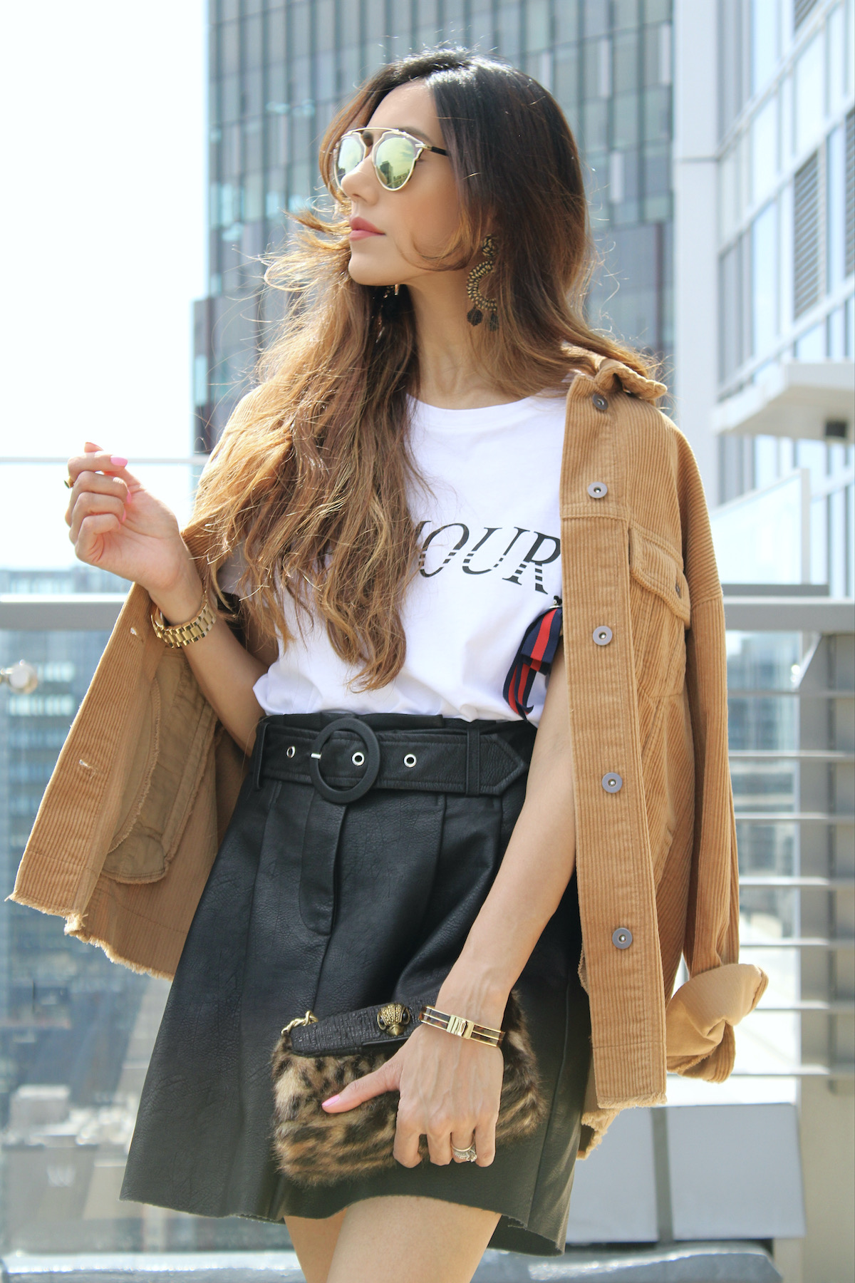 How to wear a leather skirt for a day and night look – StylebySajal